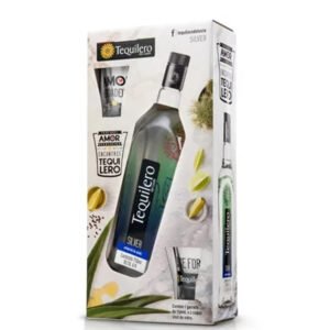 TEQUILA TEQUILERO SILVER C/2 COPOS 750ML